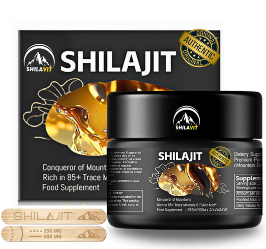 100% Natural and Organic Shilajit - Sun-dried Premium Healing Shilajit Resin - Lab Tested Resin For Safety - 50 Grams